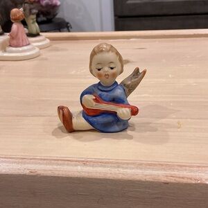 Goebel Blue and Red Angel Figurine